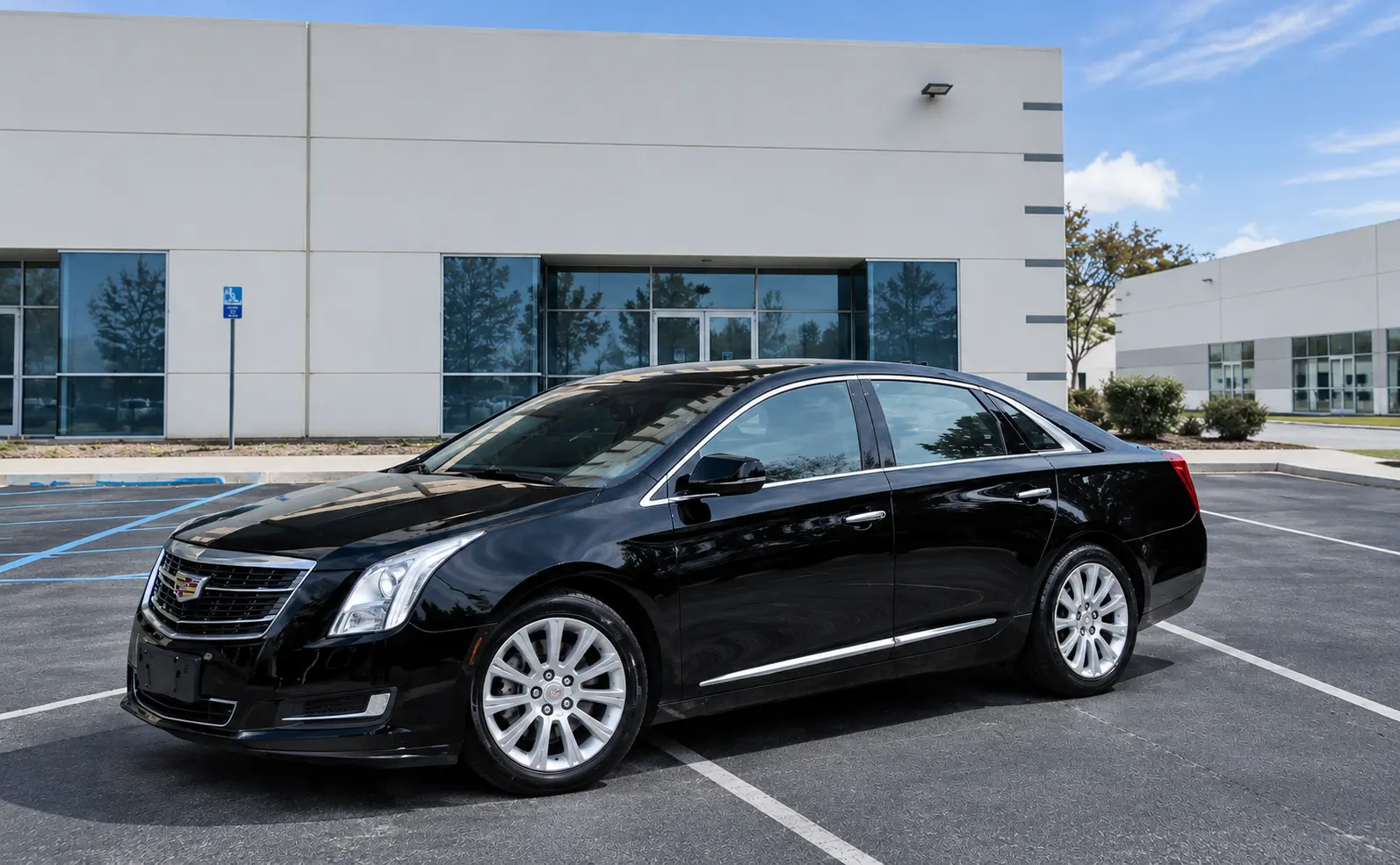 Chauffeur-driven luxury vehicle for 7Limo PHL Airport limo service