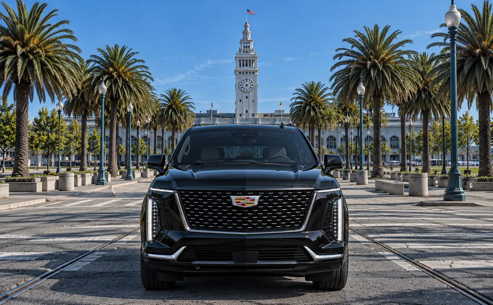 Chauffeur-driven luxury vehicle for 7Limo meetings and events transportation