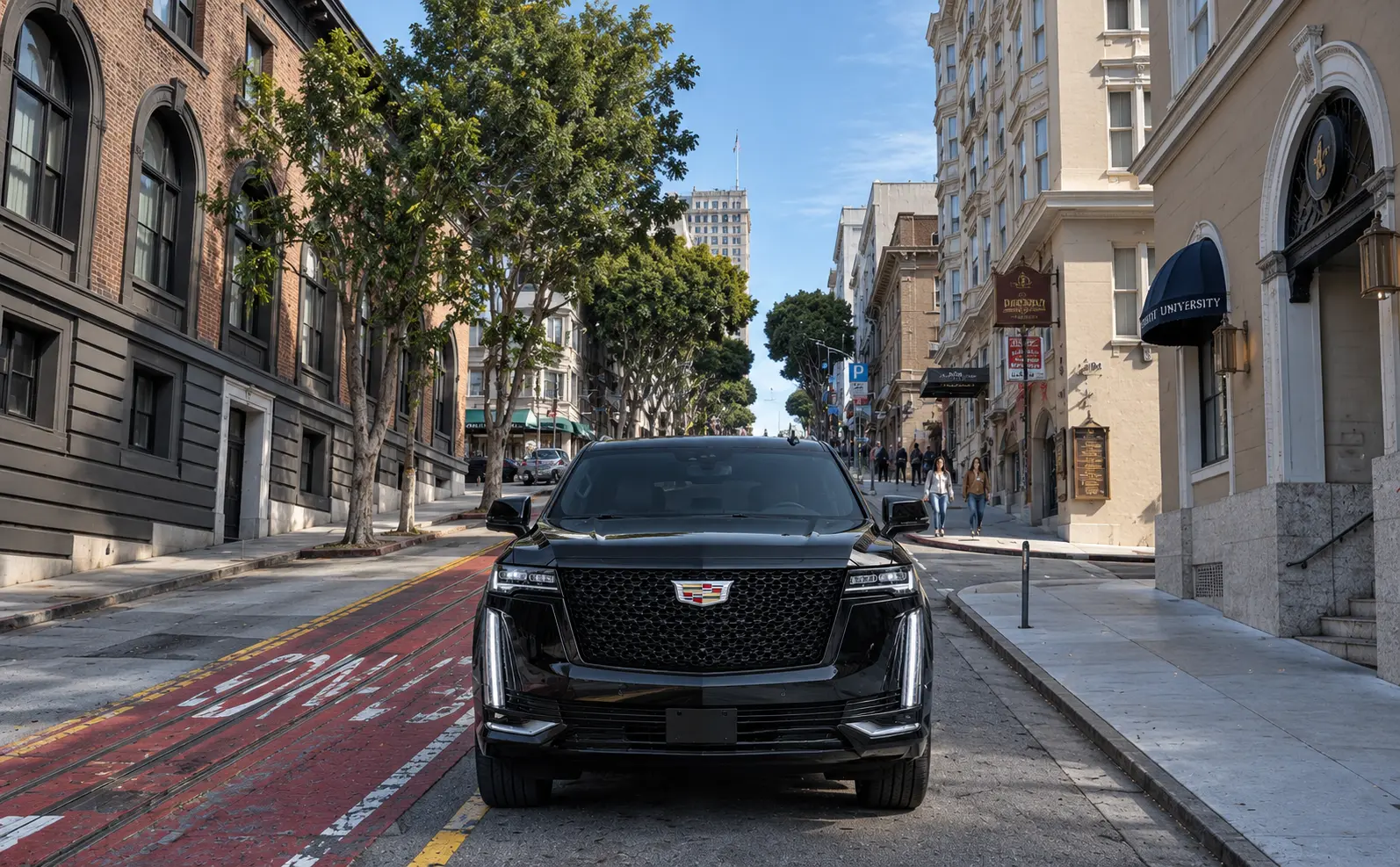 Chauffeur-driven luxury vehicle for 7Limo Charlotte limo service