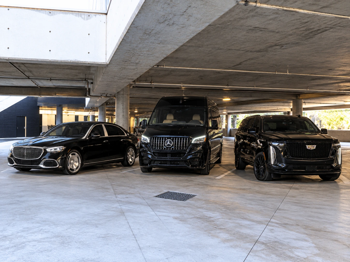 Chauffeur-driven luxury vehicle for 7Limo Orange County limo service