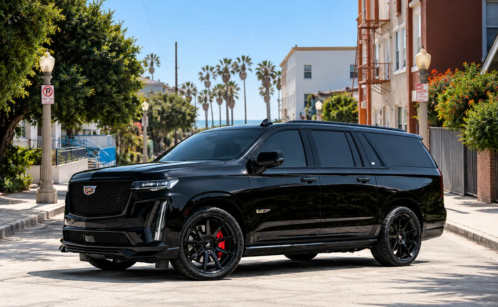 Luxury chauffeur-driven car for Riverside limo service