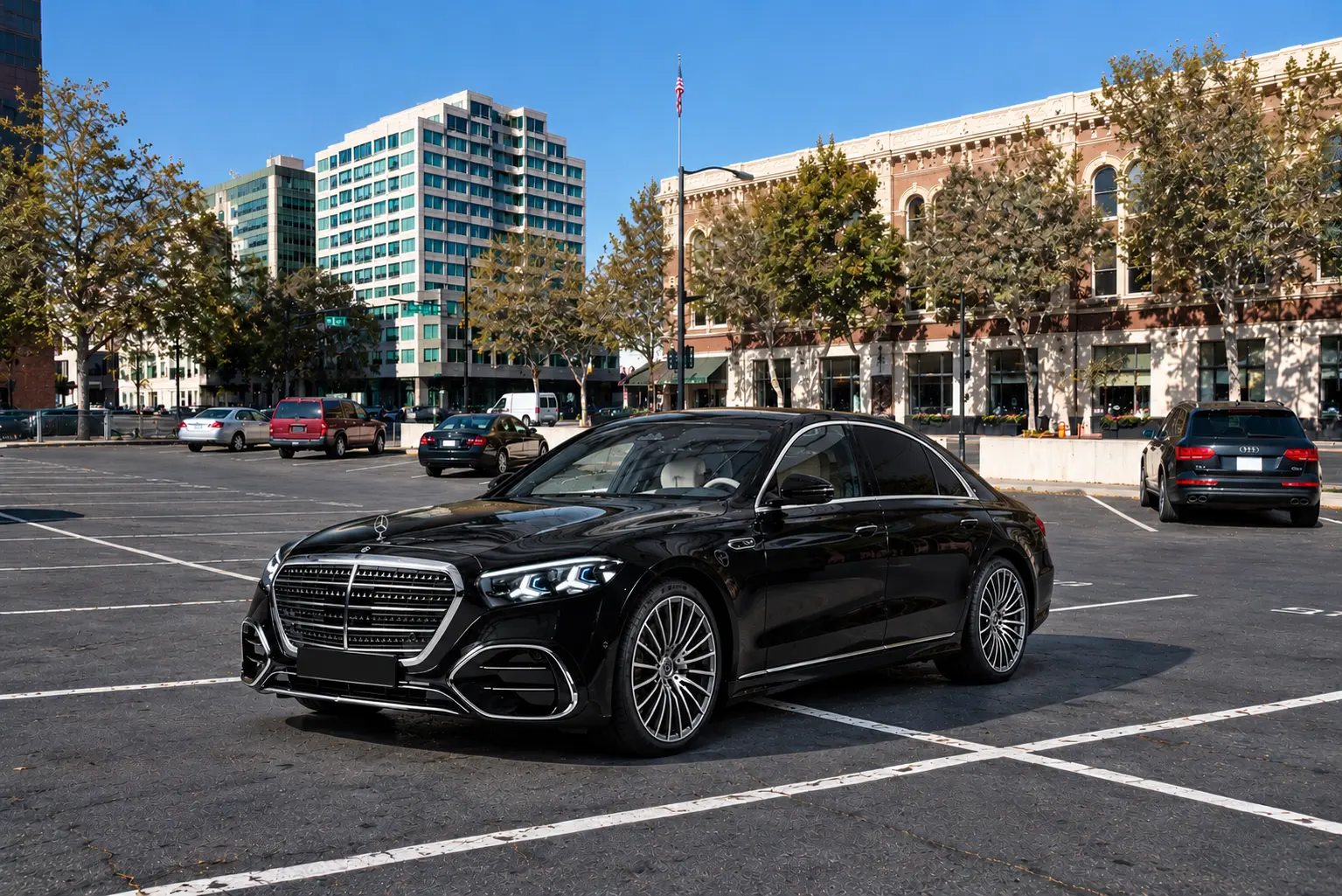 Chauffeur-driven luxury vehicle for 7Limo Pasadena limo service